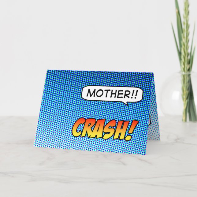 ¡Crash! Tarjeta del Día de la Madre (Anverso)