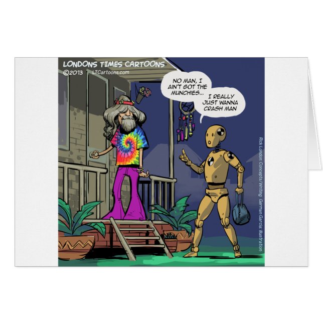 Crash Test Hippie Funny (Anverso (Horizontal))