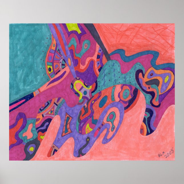 Crashers lunares, arte abstracto (Frente)