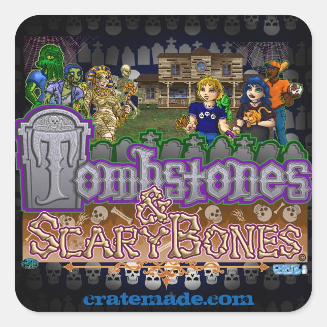 Cratemade el pegatina del juego (Anverso)