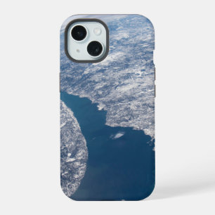 Cráter de Manicouagan y río St. Lawrence