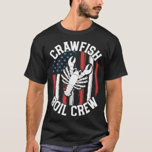 Crawfish Boil Crew Funny Cajun Camisetas Para Homb