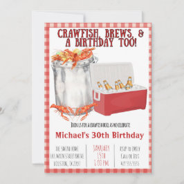 Crawfish Boil - Invitación a la fiesta de cumpleañ
