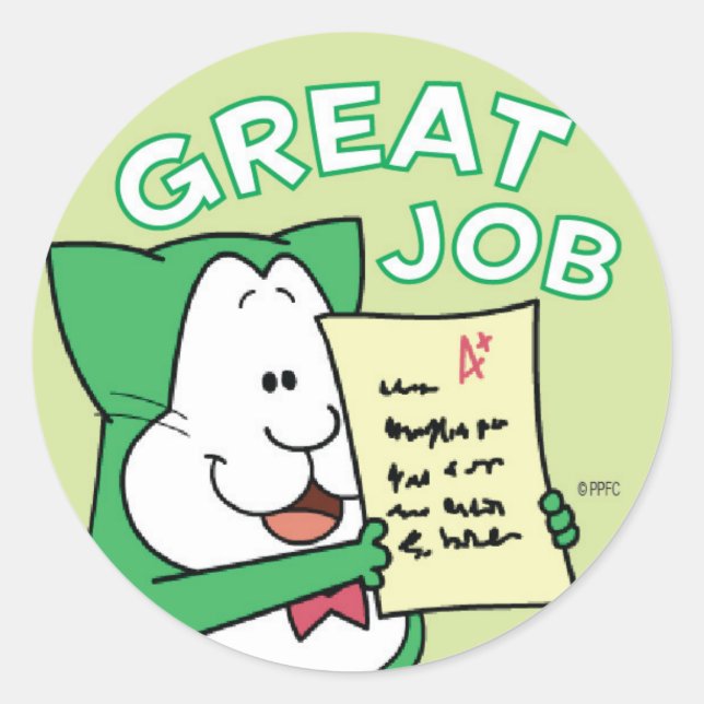 Crawford Great Job Pegatina (Anverso)