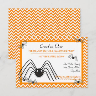 Crawl on Over - 3x5 Invitación a la fiesta de Hall