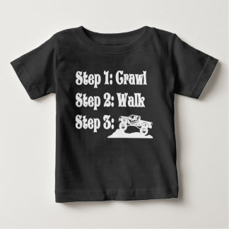 Crawl, Walk, camiseta de bebé 4x4 sin carretera