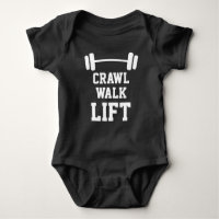 CRAWL WALK LIFT deporte jersey bodysuit para el re