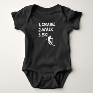 Crawl Walk Ski camisa de bebé