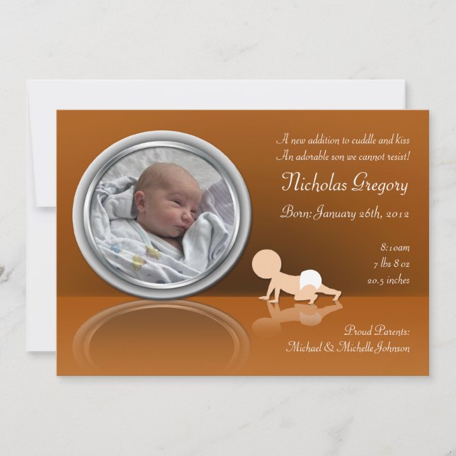 Crawling Baby Reflection Birings Anuncios (Anverso)