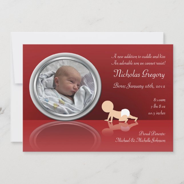 Crawling Baby Reflection Birings Anuncios (Anverso)