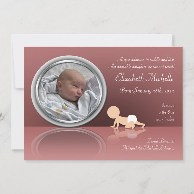 Crawling Baby Reflection Birings Anuncios (Anverso)
