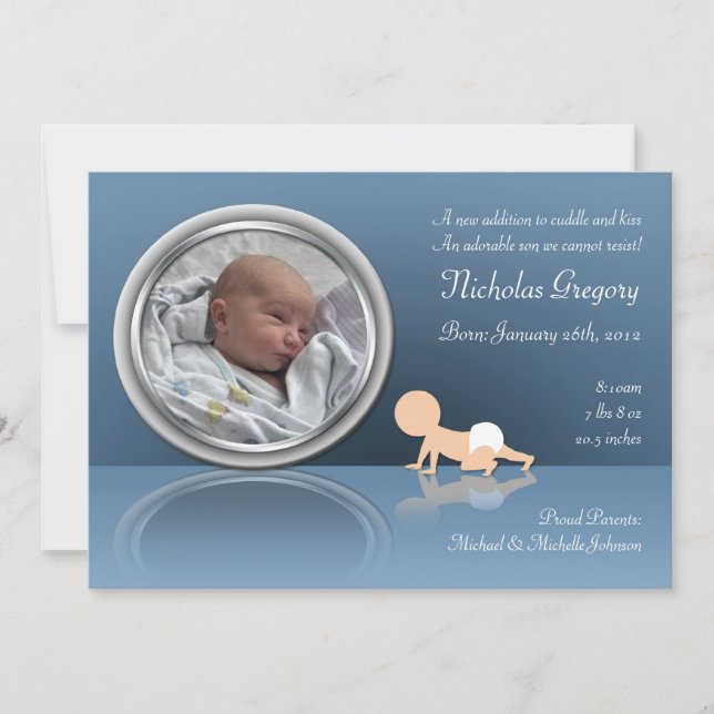 Crawling Baby Reflection Birings Anuncios (Anverso)