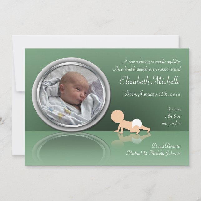 Crawling Baby Reflection Birings Anuncios (Anverso)