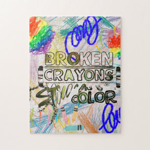 Crayones rotos aún color Rompecabezas