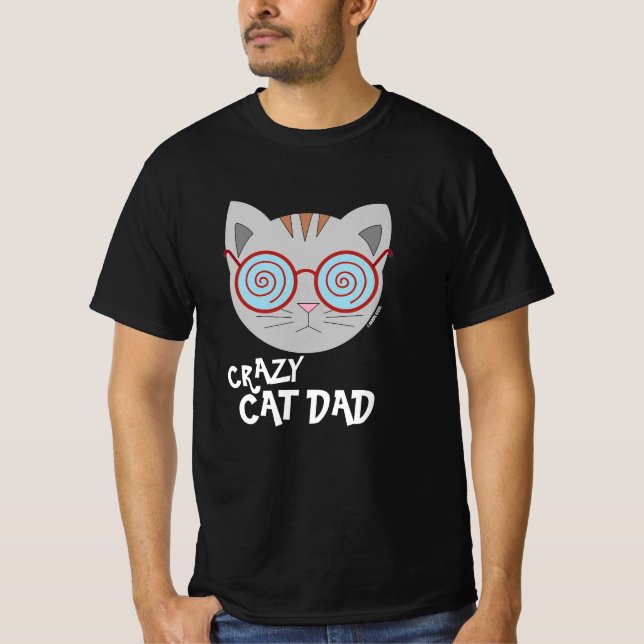 CRAZOSO GATO DAD Eyeglasses Camiseta Negro Gato (Anverso)