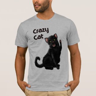 Crazy cat, camiseta