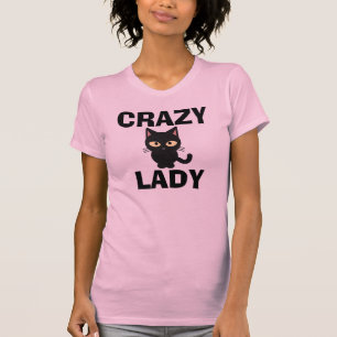 CRAZY CAT LADY Camisetas PINK