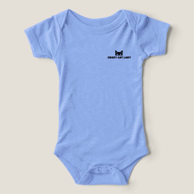 Crazy Cat Lady Infant Tri-fusionar Una Pieza (Diseño delantero )