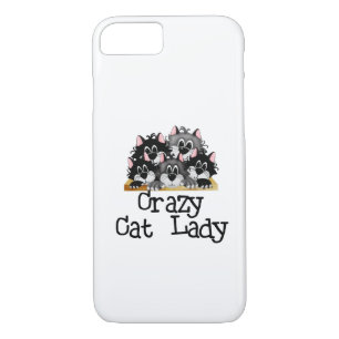 Crazy Cat Lady iPhone 7 funda