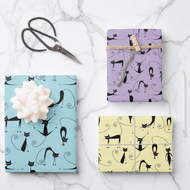 Crazy Cats Diseño Papel de ajuste (Anverso)