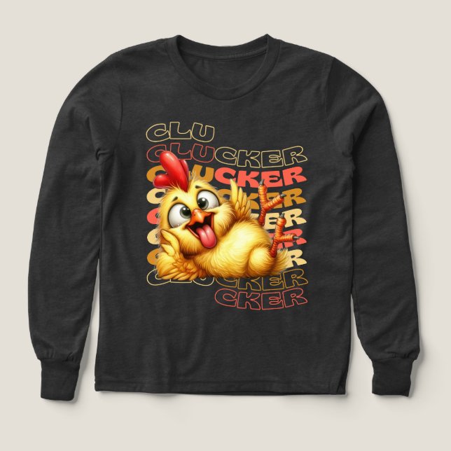 Crazy Clucker Pollo - Personalizado Rooster (Diseño frontal)