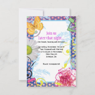 CRAZY COLLAGE Bat Mitzvah Tarjeta Fiesta