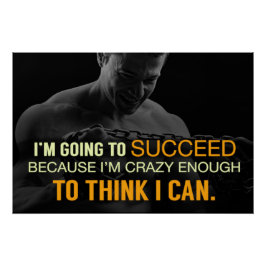 Crazy Enough Motivational Poster
