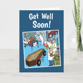 Crazy Get Well Pronto Tarjeta con sobre blanco