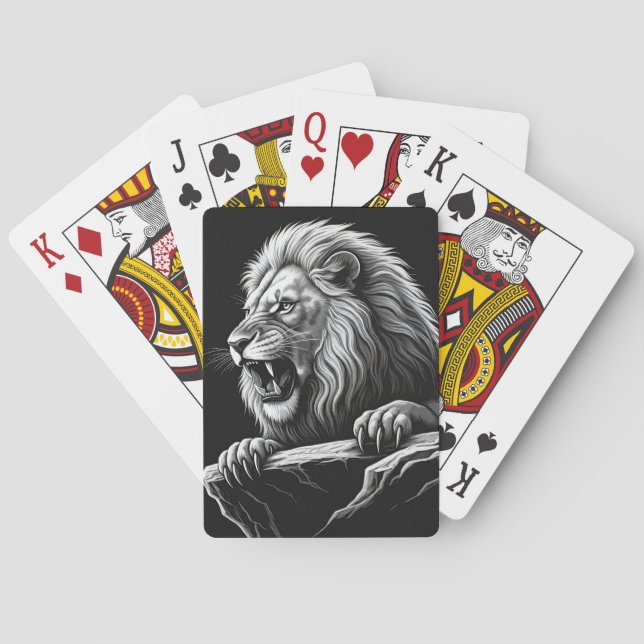 Crazy Lion sketch cartas de juego (Reverso)