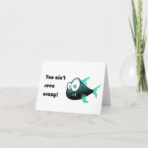 Crazy Piranha, raro diseño de pescado Personalizad