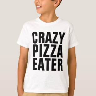 CRAZY PIZZA EATER Niños Camisetas para niños