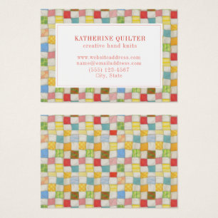 CRAZY QUILT 3.5x2.5 Tarjeta de presentación