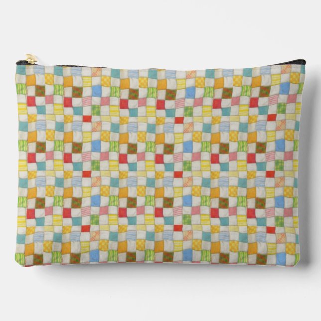 CRAZY QUILT Gran Bolsa de bolsos para accesorios (Anverso)