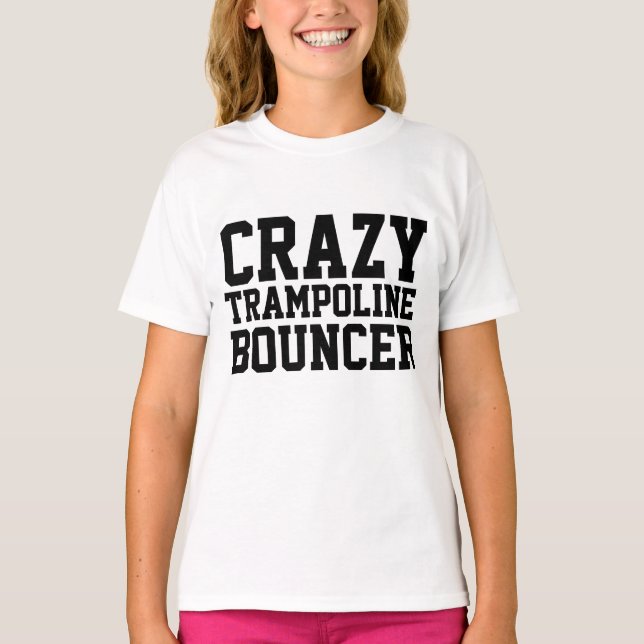 CRAZY TRAMPOLINE BOUNCER Niños camisetas (Anverso)