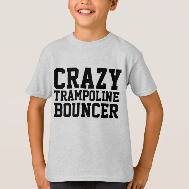 CRAZY TRAMPOLINE BOUNCER Niños camisetas (Anverso)