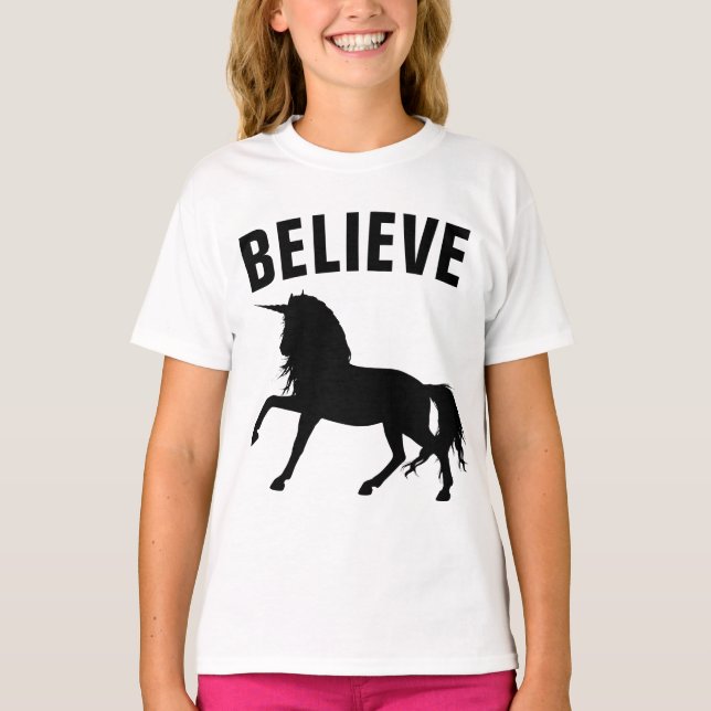 CREA Camisetas de Chicas UNICORN (Anverso)