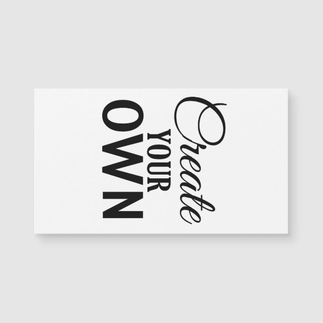 Crea el tuyo propio (Anverso)