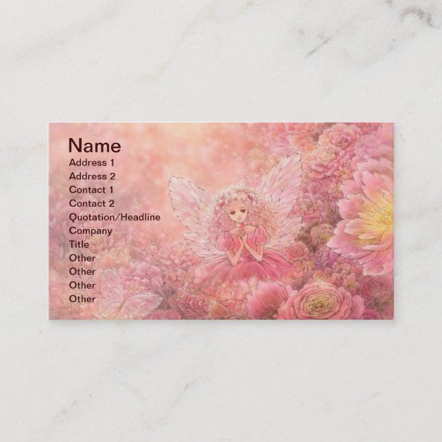 Crea en tarjeta de visita de la mañana (Anverso)