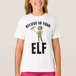 CREA EN TUS Chicas ELF Camisetas divertidas