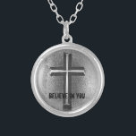 "CREA EN USTED" la joyería cruzada cristiana artsy<br><div class="desc">El diseño cruzado cristiano artsy del Grunge fresco con el texto "CREE EN USTED". ©riverme* el | de Copyright 2014-Present el | todos los derechos reservados</div>