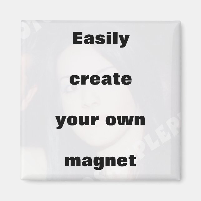 Crea fácilmente tu imán ¡Elimina el texto grande! (Frente)