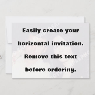 Crea fácilmente tu invitación a la foto horizontal