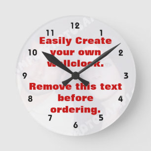 Crea fácilmente tu propio reloj de pared personali