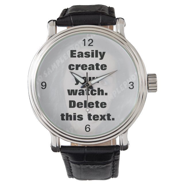Crea fácilmente tu propio reloj personalizado (Anverso)