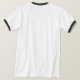Camiseta ringer básica para hombre (Reverso del diseño)