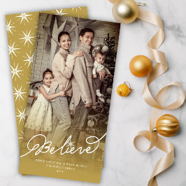 Crea la foto del navidad de Ombre del oro de la