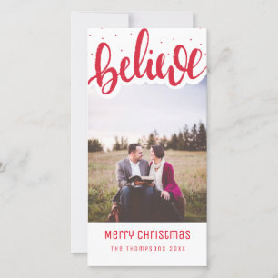 Crea la tarjeta de la foto del navidad de la