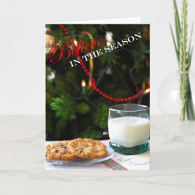 Crea - las galletas y leche del navidad para Santa (Anverso)