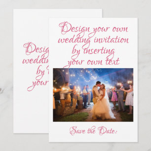 Crea   Personaliza tu propia invitación de boda
