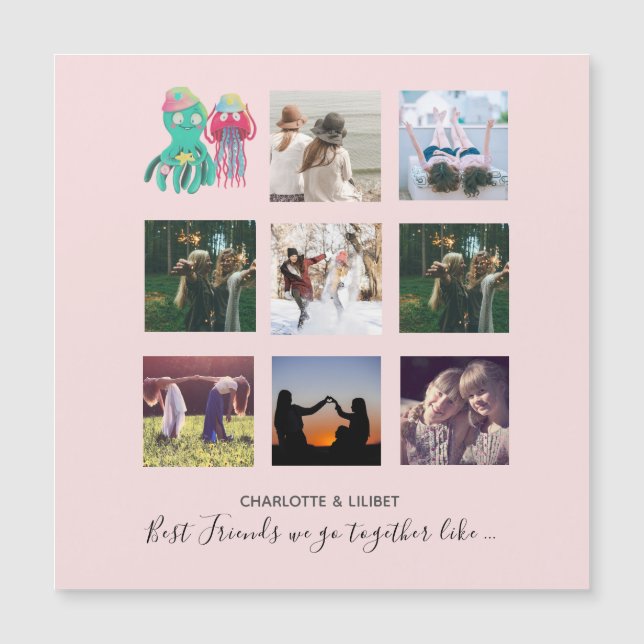 Crea regalos de collage de fotos de mejores amigos (Anverso)